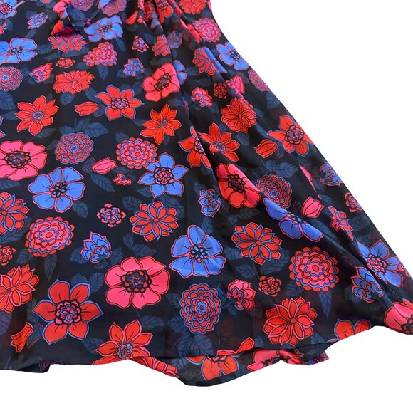 Modcloth Illuminated Elegance Floral Print Maxi Dress Halter Neck Size Small NWT - Picture 10 of 12